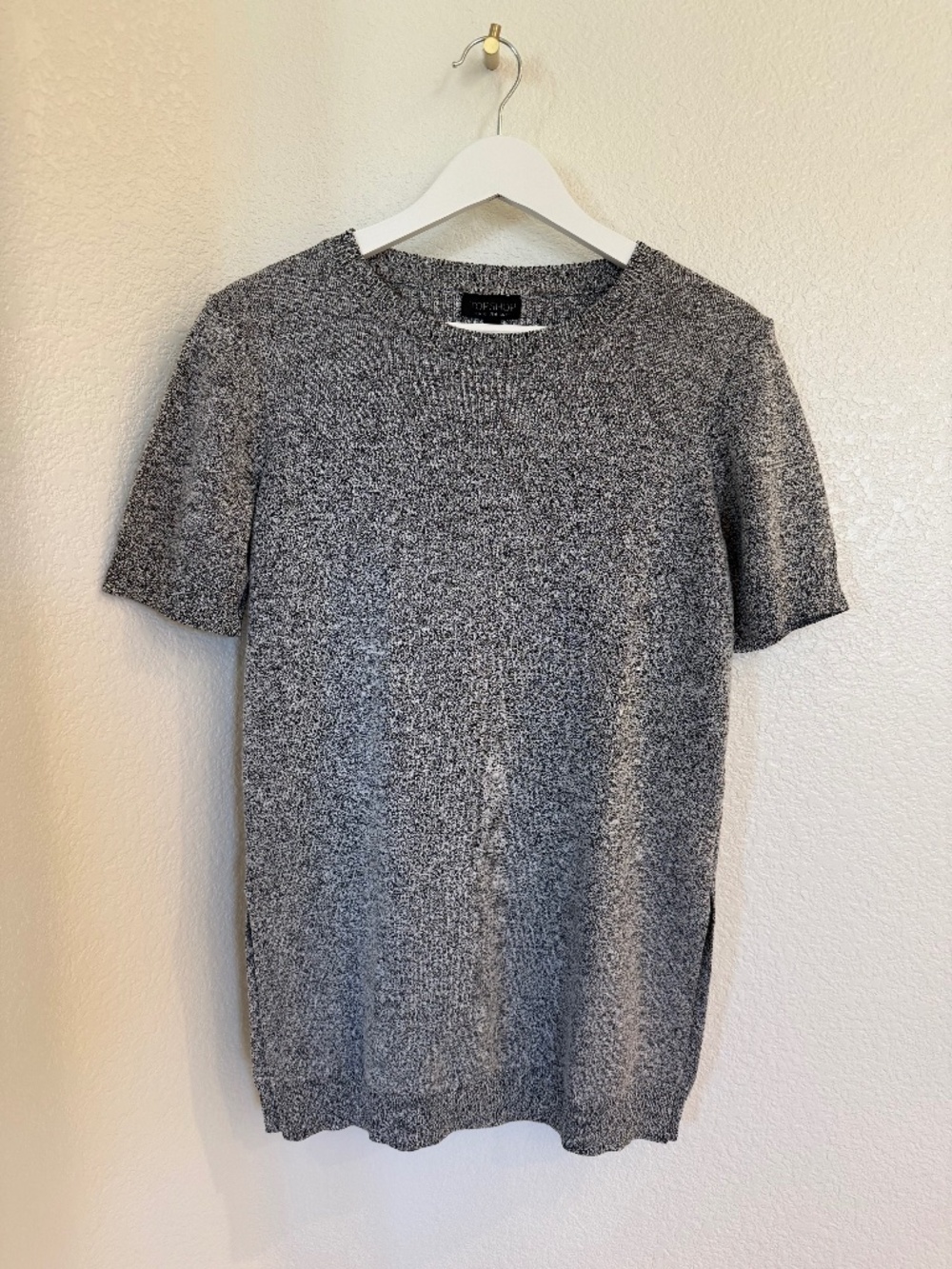 Topshop Gray Tunic T-Shirt Size 6 (S)